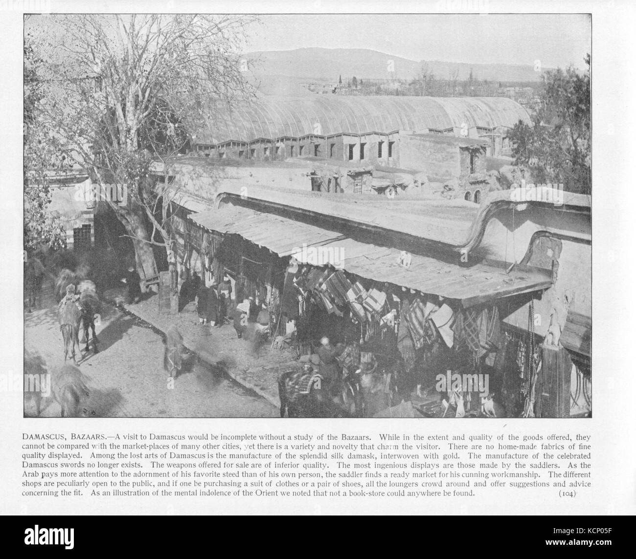 Damaskus, Bazzars. 104. Heiligen Land fotografiert. Daniel B. Shepp. 1894 Stockfoto