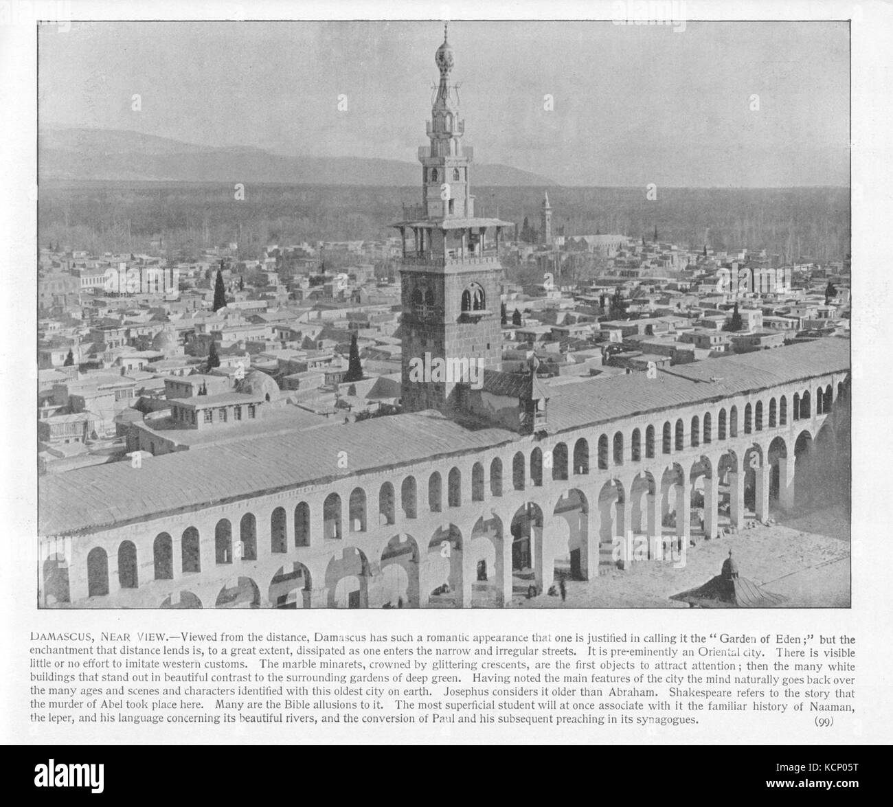 Damaskus, in der Nähe von Anzeigen. 99. Heilige Land fotografiert. Daniel B. Shepp. 1894 Stockfoto