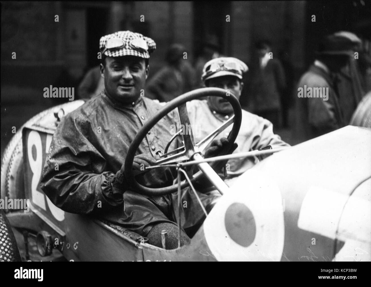Albert Guyot beim Grand Prix von Frankreich 1914 (2) Stockfoto