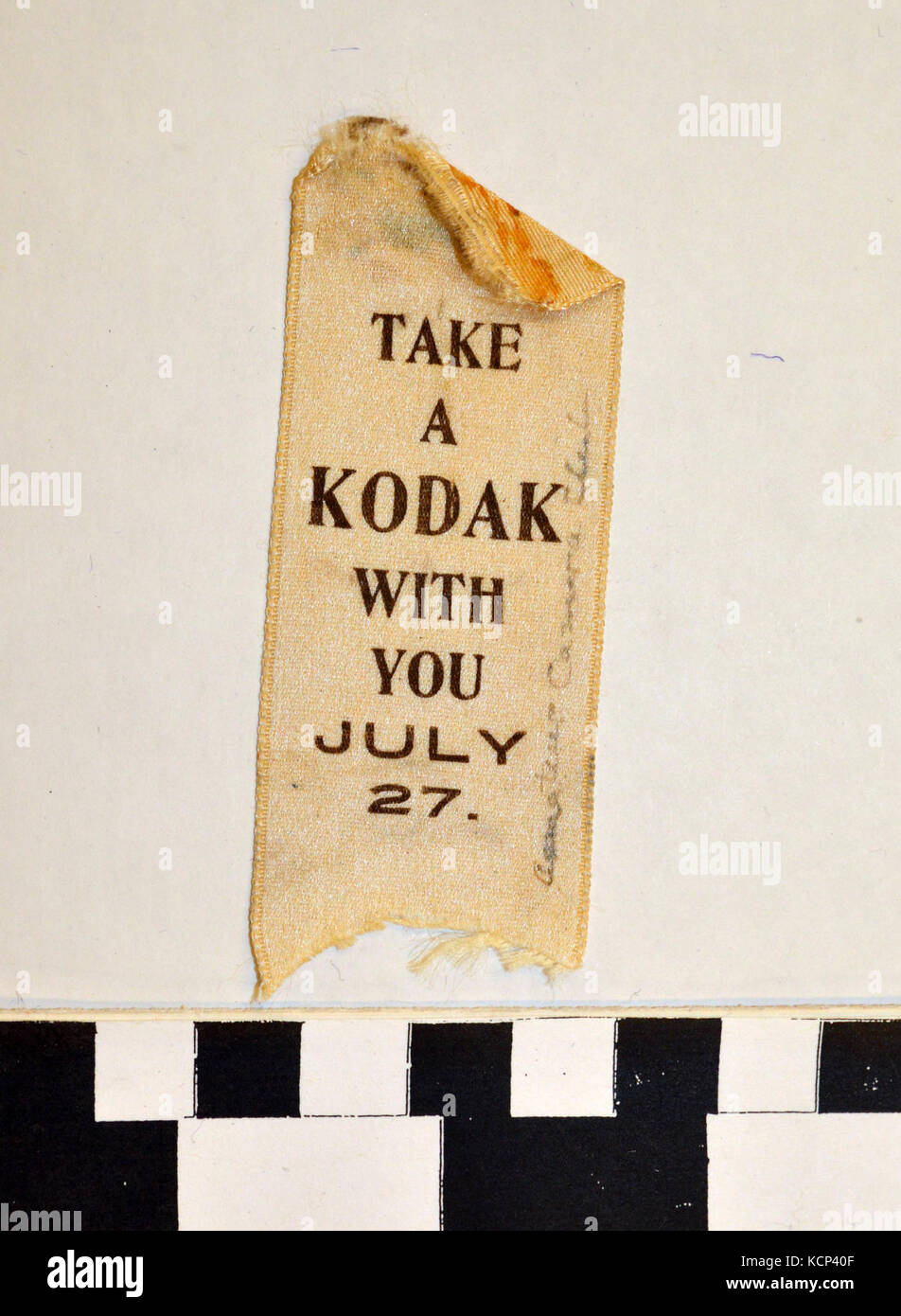 Amateurfotografen Tag Band gesammelt von George hench an der World's Fair 1904 Stockfoto