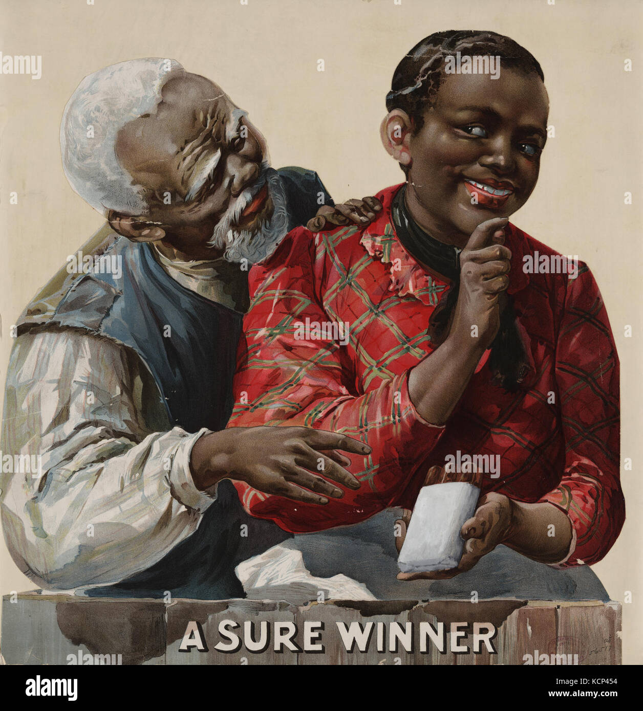 Ein sicherer Gewinner, Tabakwerbung, Ca. 1895 Stockfoto