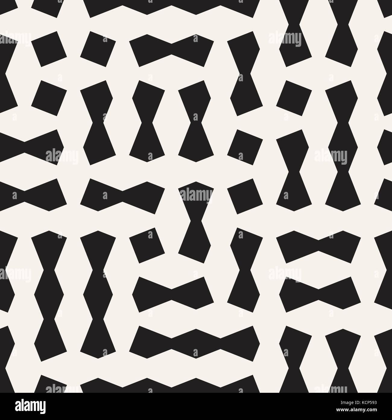 Nahtlose geometrische Gittermuster. unregelmäßige Raster Hintergrund. Stilvolle chaotischen Vektor Textur Stock Vektor