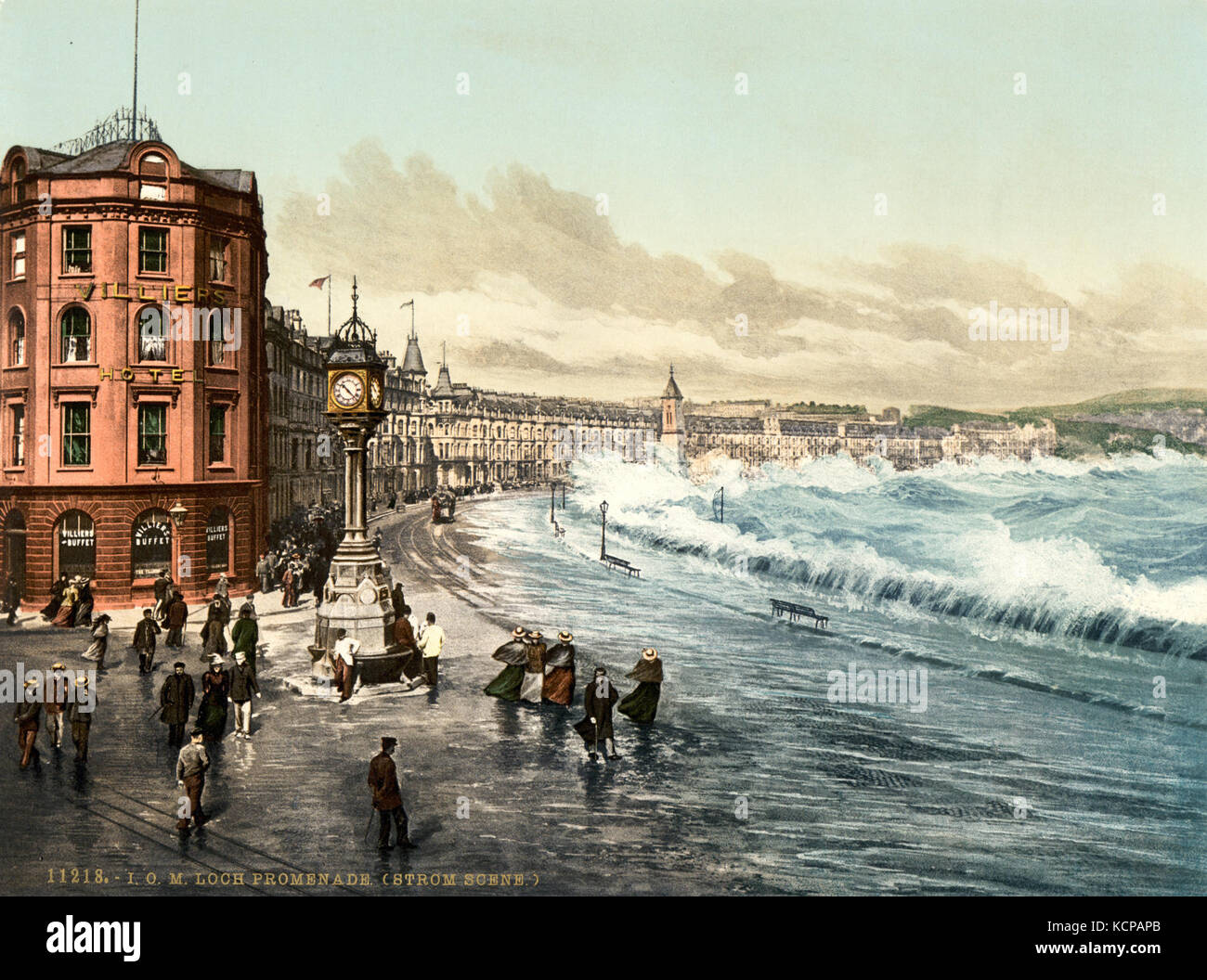 Douglas, Loch Promenade, die Insel Man, 1890s Stockfoto