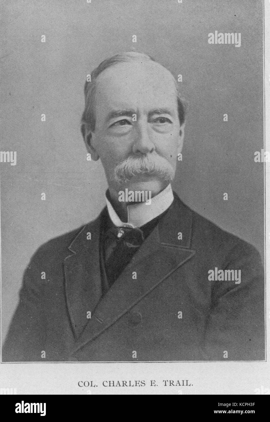 Charles E. Trail (1826 1909), Frederick County Maryland Geschäftsmann Stockfoto