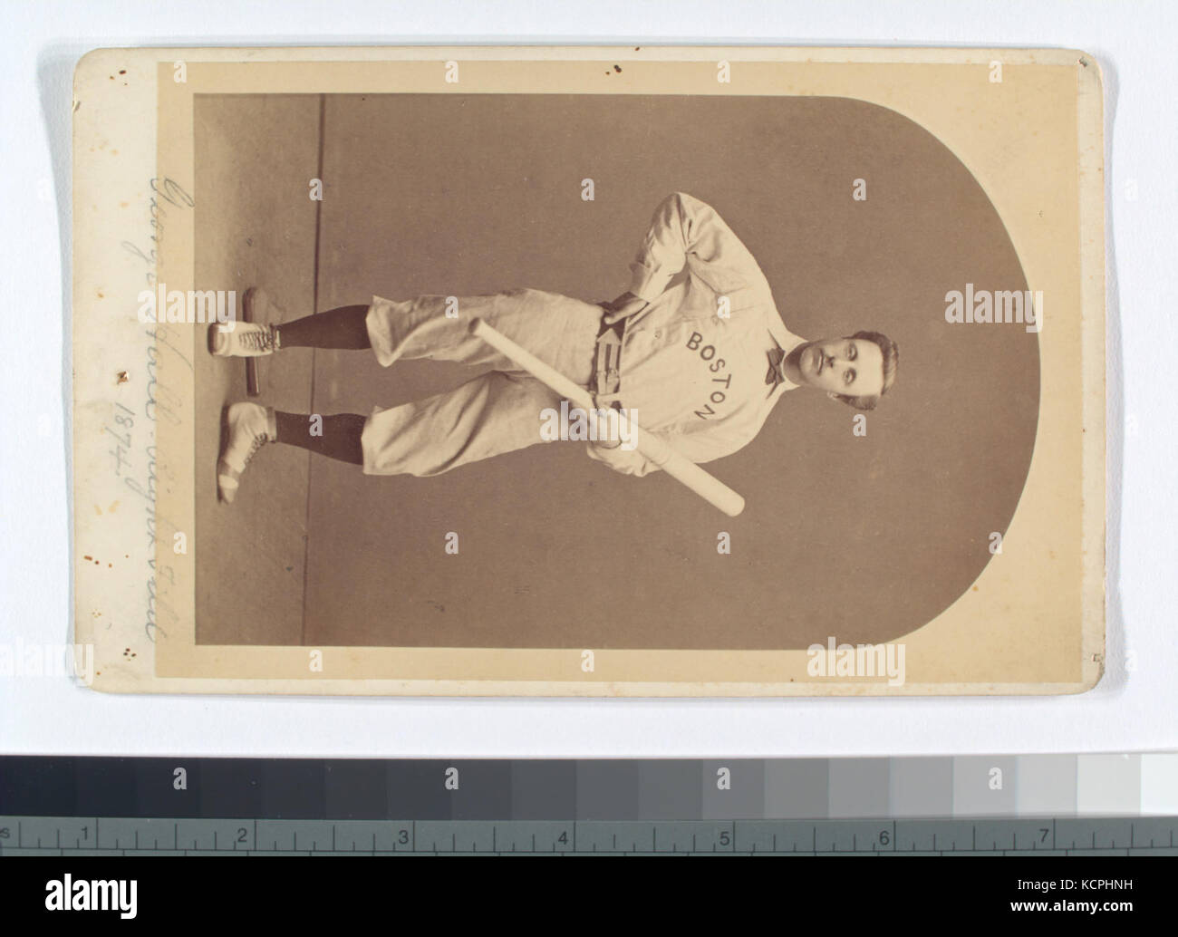 George Hall, Boston rote Strümpfe, 1874, rechte Feld (Nypl b 13537024 56764) Stockfoto