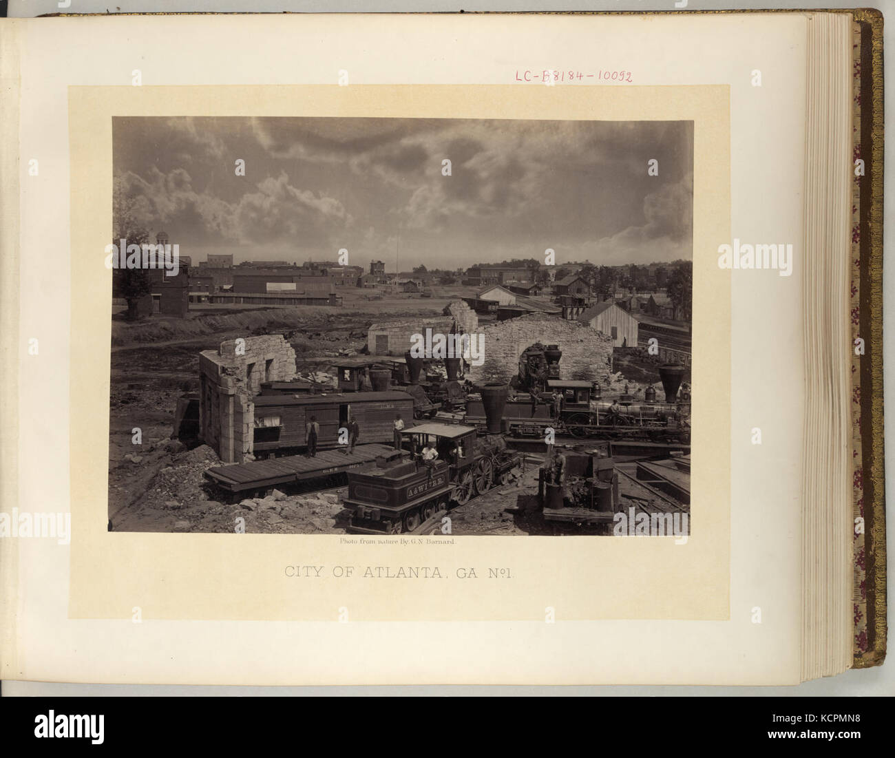Atlanta roundhouse Ruine Stockfoto