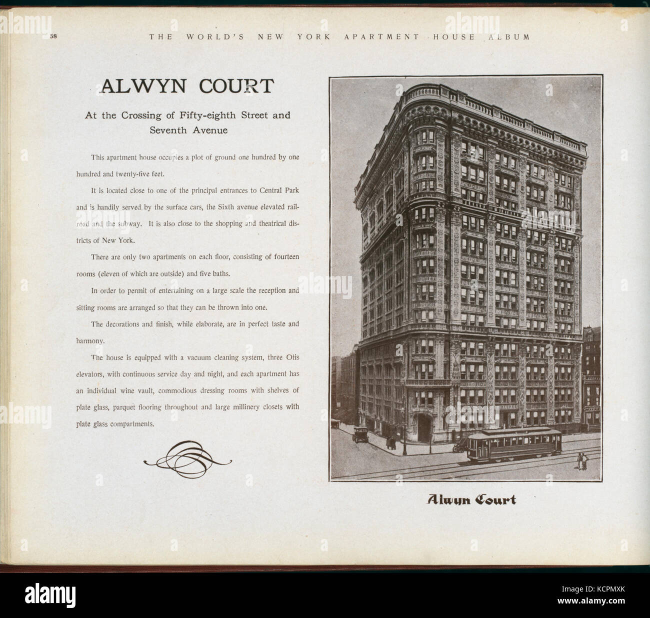 Alwyn Gericht. An der Kreuzung von 50 Eighth Street und Seventh Avenue (Nypl b 11389518 417293) Stockfoto