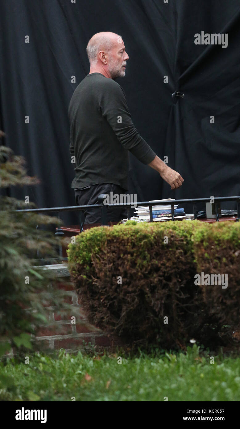 Philadelphia Pa Usa 6 Okt 2017 Bruce Willis Dargestellt Die