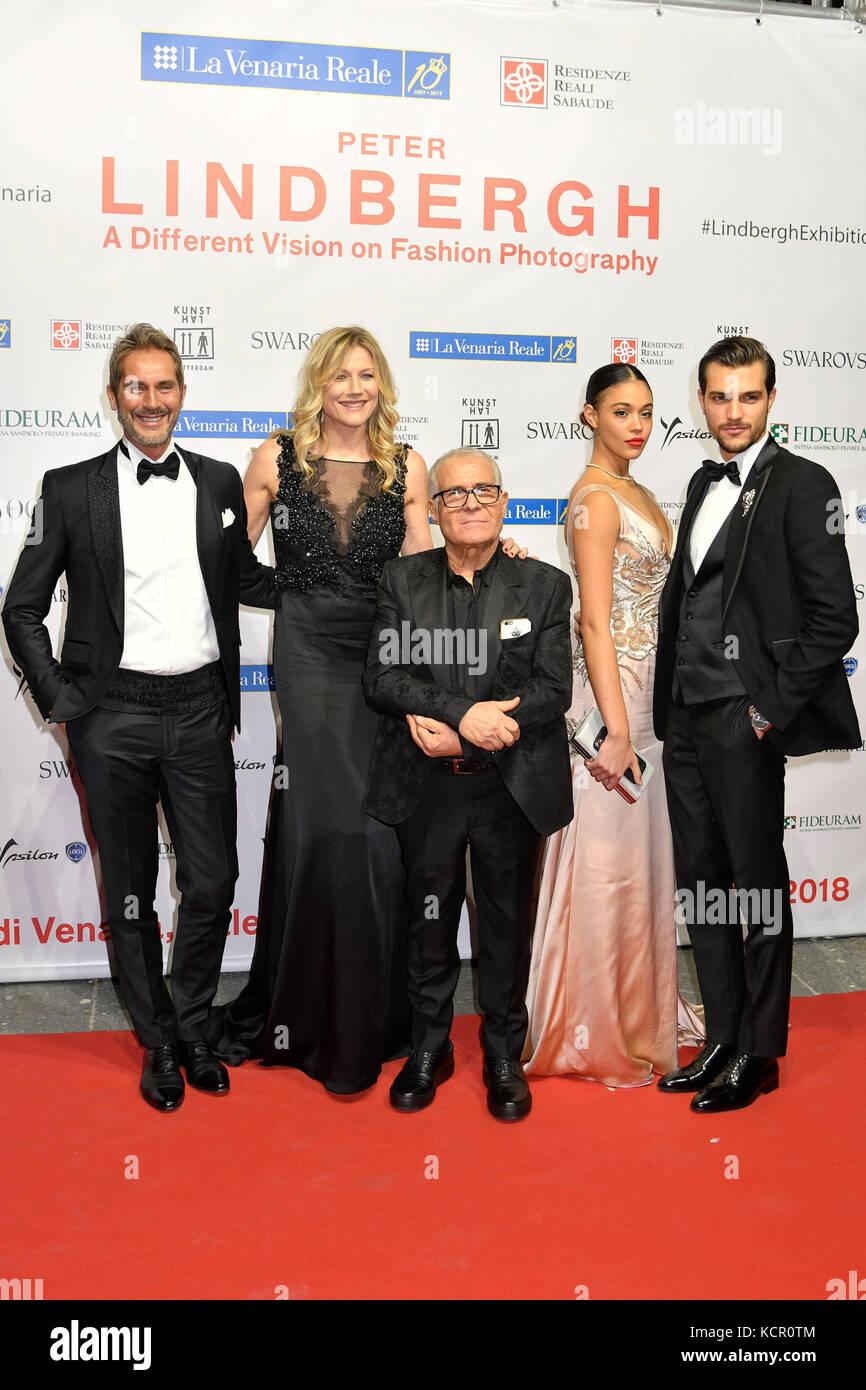 Mailand, Italien. 06 Okt, 2017. Turin. Einweihung zeigt Peter linderbergh am venaria Palace. Im Bild: victoria Stella doritou Charles pignatelli Natasha stefanenko Andrea zelletta Luca sabbioni Credit: unabhängige Fotoagentur/alamy leben Nachrichten Stockfoto