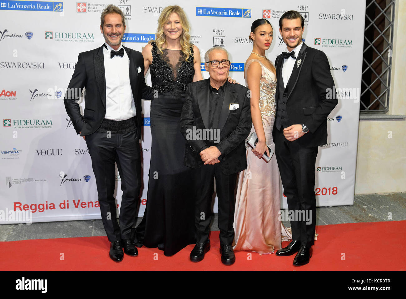 Mailand, Italien. 06 Okt, 2017. Turin. Einweihung zeigt Peter linderbergh am venaria Palace. Im Bild: victoria Stella doritou Charles pignatelli Natasha stefanenko Andrea zelletta Luca sabbioni Credit: unabhängige Fotoagentur/alamy leben Nachrichten Stockfoto