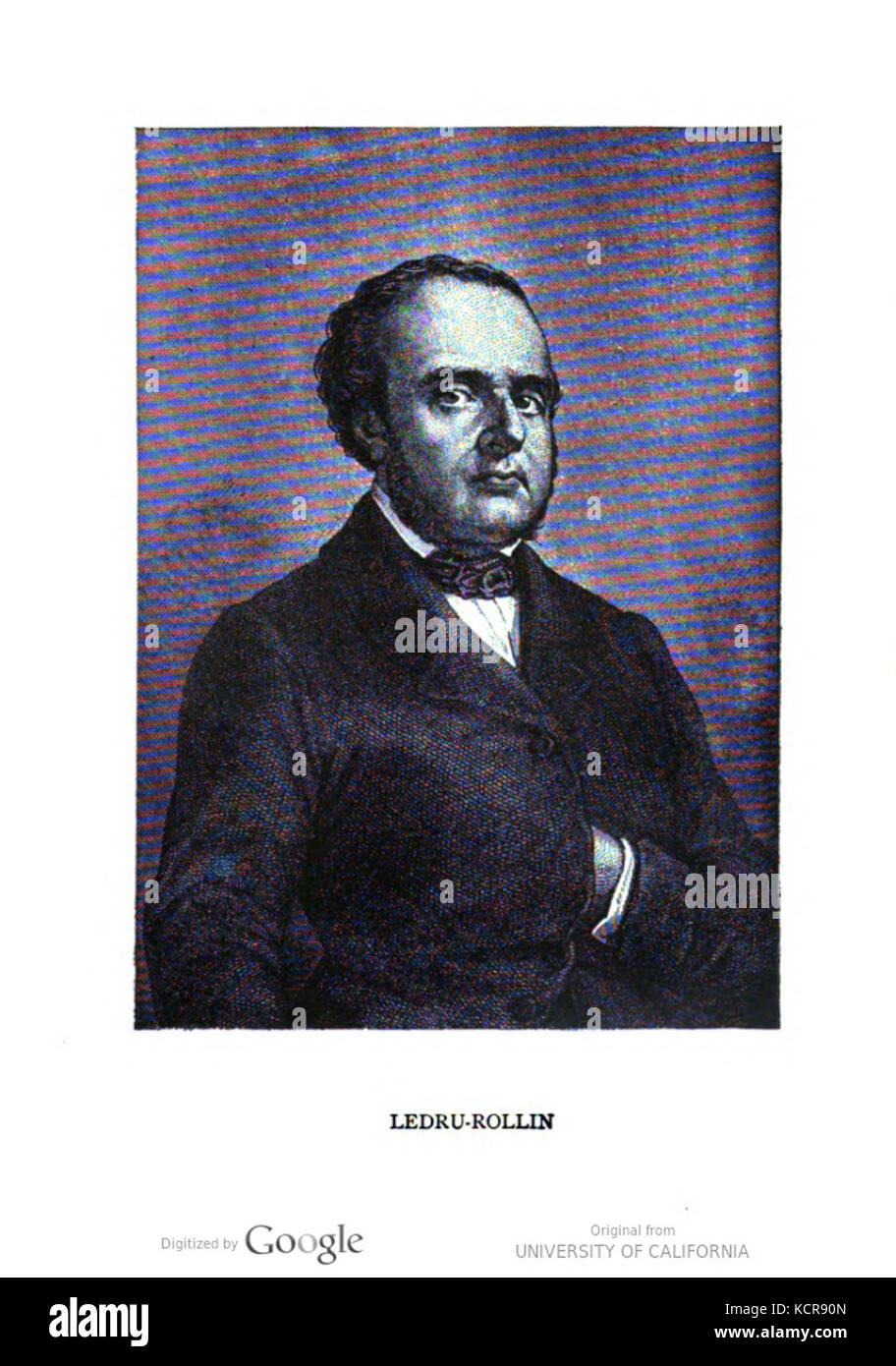 Alexandre Auguste Ledru Rollin war ein französischer Politiker, Anwalt und prominente Persönlichkeit in der Französischen Revolution von 1848, bekannt für seine Beteiligung an der Entwicklung des französischen Republikanismus. Stockfoto