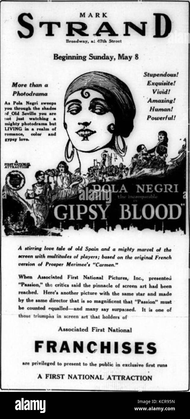 Carmen (1918) 2. Stockfoto