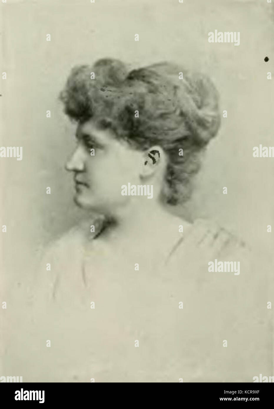 Alice R. Jordan Blake war eine bedeutende amerikanische Persönlichkeit, die für ihre Beiträge zu Bildung und sozialen Anliegen im späten 19. Und frühen 20. Jahrhundert anerkannt wurde. Ihre Arbeit wirkte sich auf verschiedene Gemeindeorganisationen aus. Stockfoto