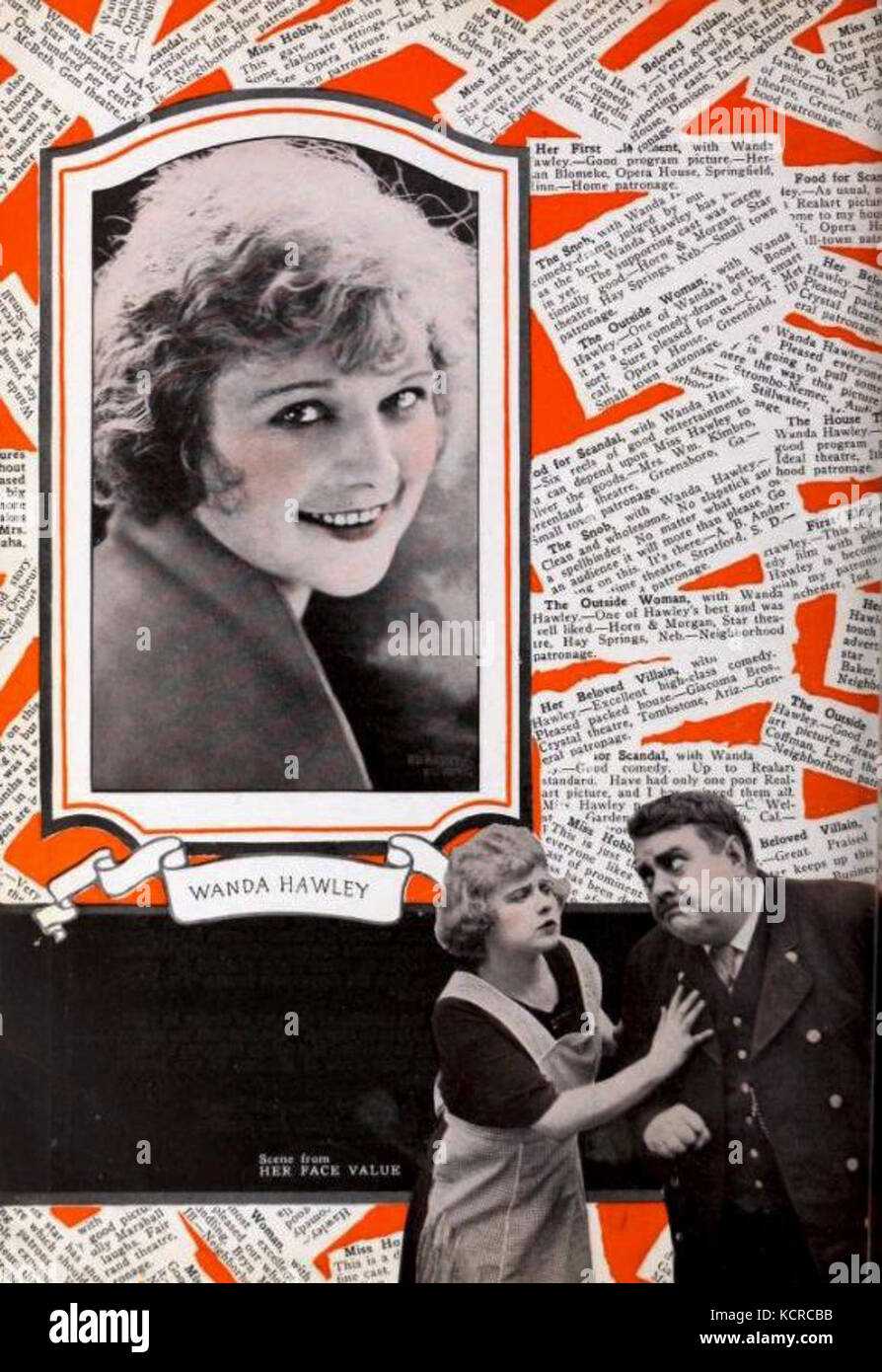 Ihr Gesicht Wert (1921) 1. Stockfoto