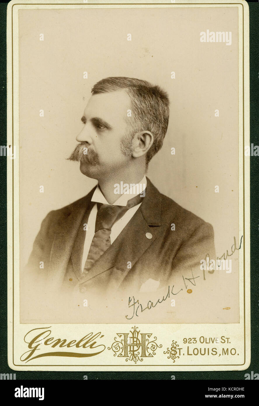 Frank H. Boud war ein Veteran der Union, bekannt für seine Teilnahme am Amerikanischen Bürgerkrieg und repräsentierte die nördlichen staaten bei ihren Bemühungen während des Konflikts. Stockfoto