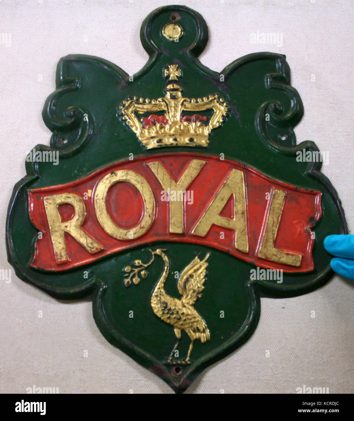 Brand Marke Royal Insurance Company, Limited in Liverpool, England Stockfoto