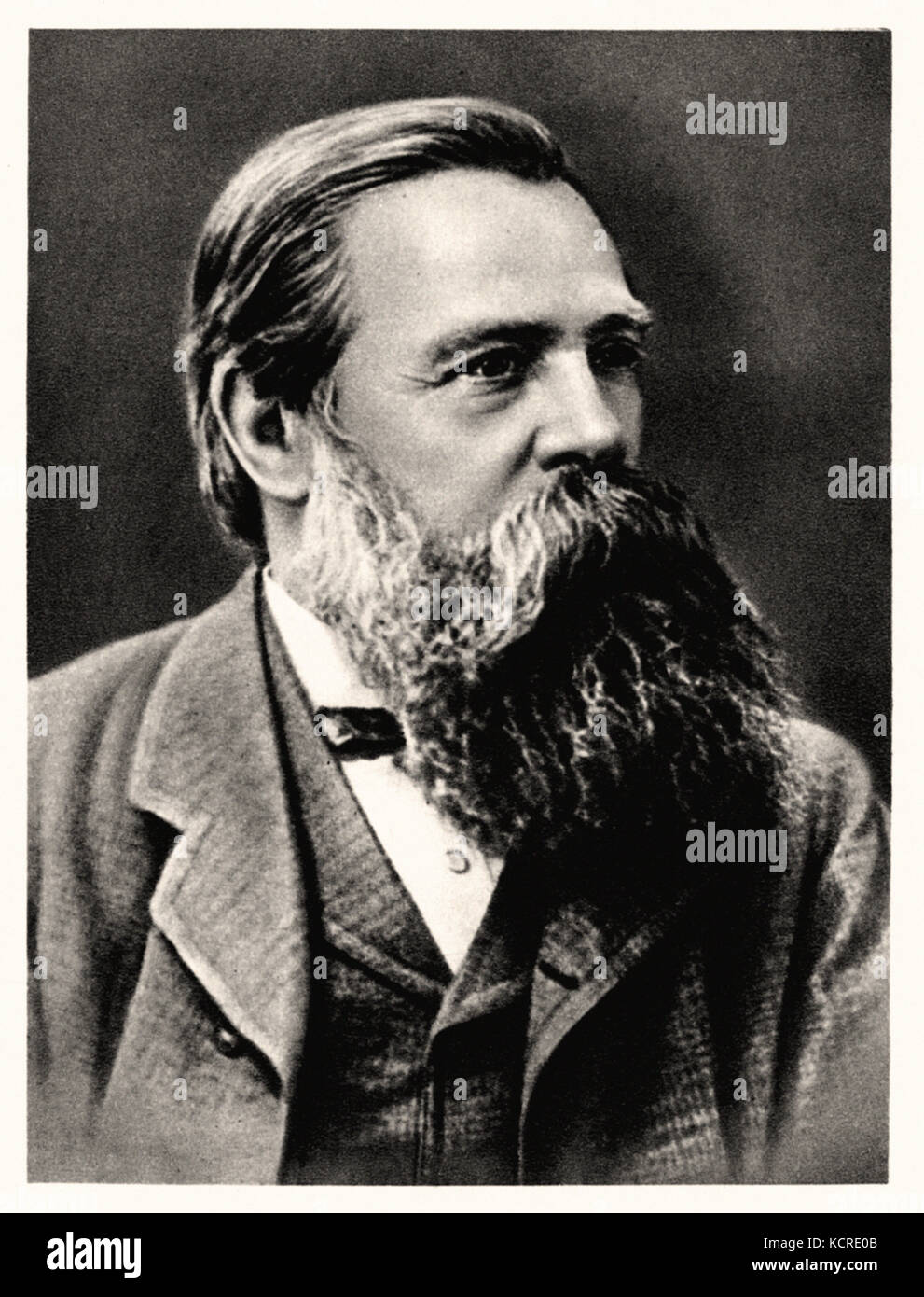 Friedrich Engels deutsche sozialistische und Mitarbeiter von Karl Marx Stockfoto