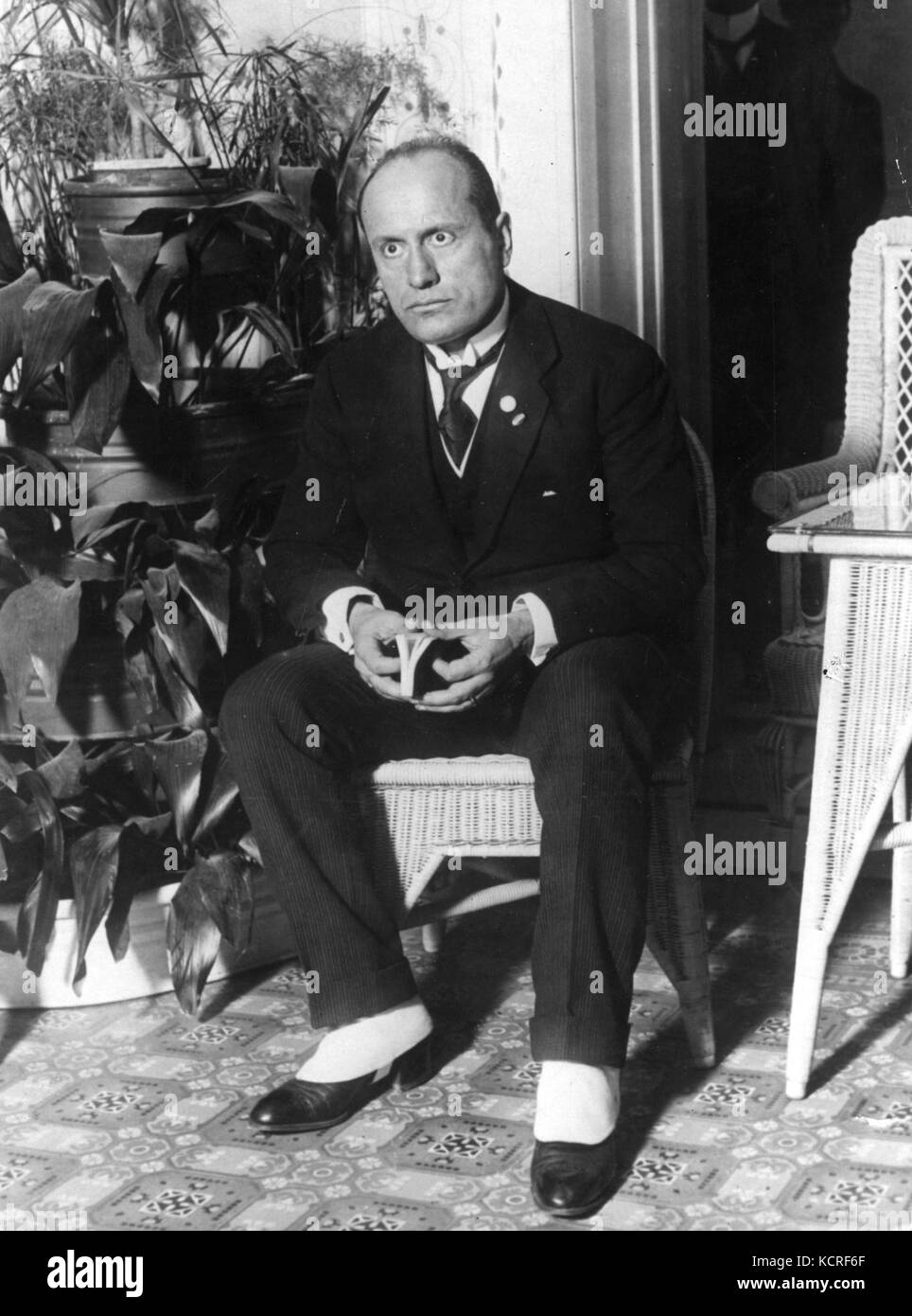 Benito Mussolini 1922 Stockfotografie Alamy