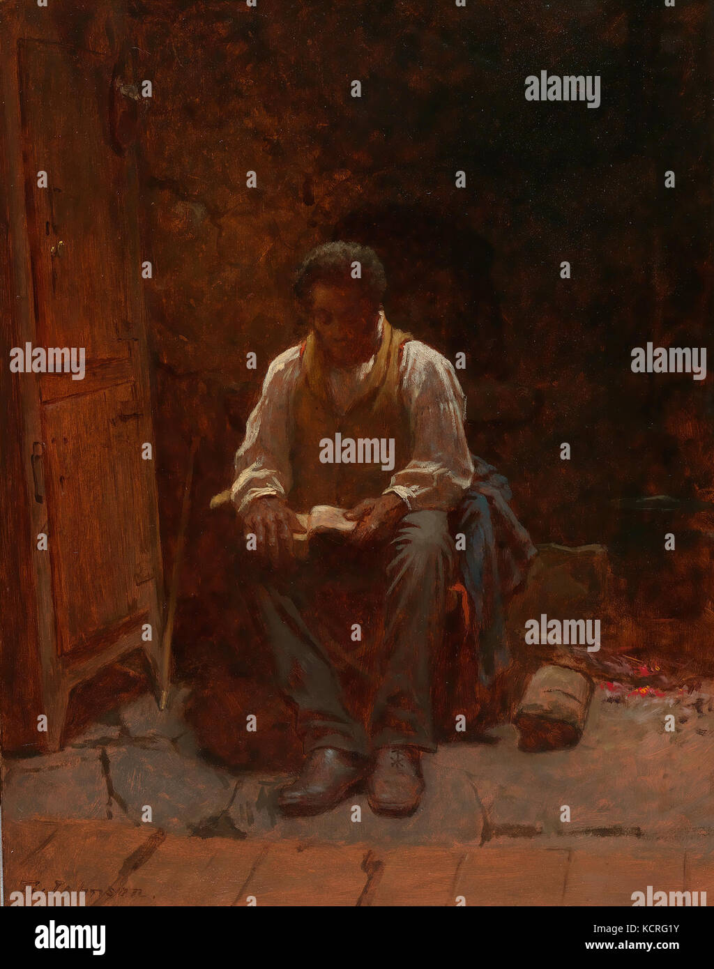 Eastman Johnson, Der Herr ist mein Hirte Stockfoto