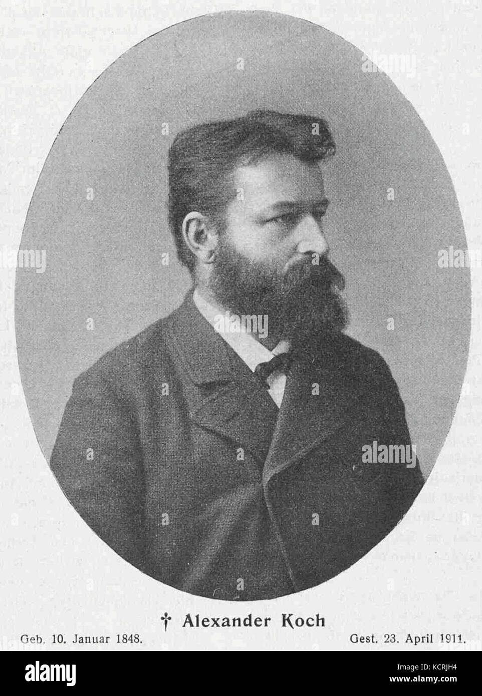 Alexander Koch (vor 1885) SBZ 1911 Stockfoto
