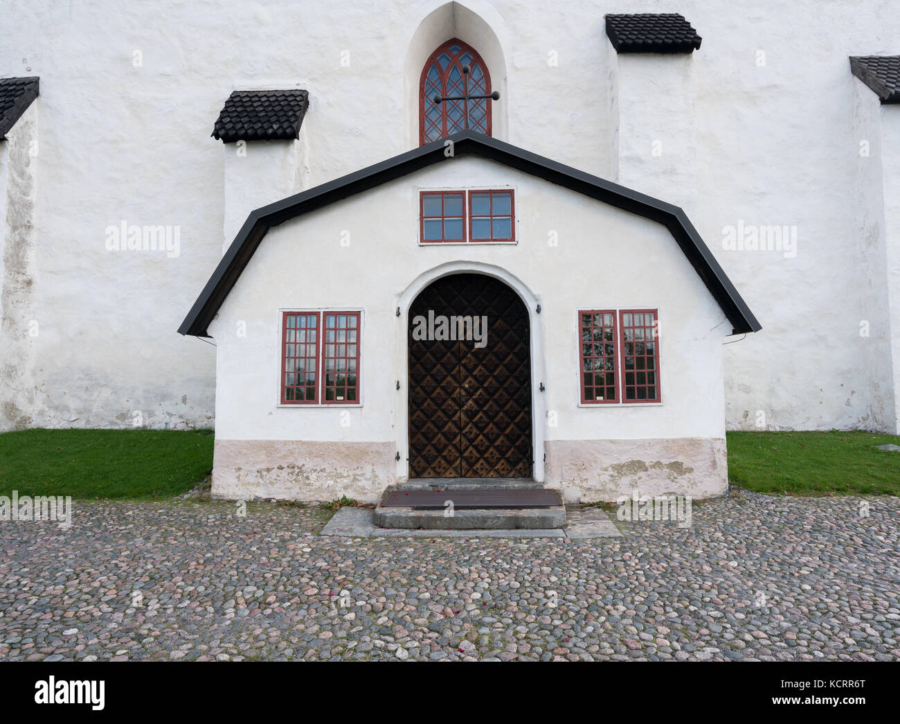 Dom in Porvoo, Finnland Stockfoto