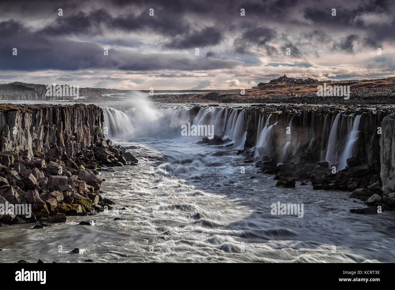 Sellfoss Wasserfall in Island Stockfoto