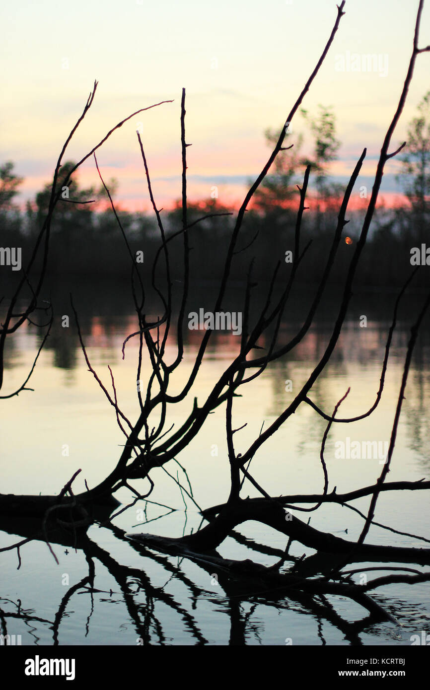 Ein Sonnenuntergang bei Belle Isle Stockfoto