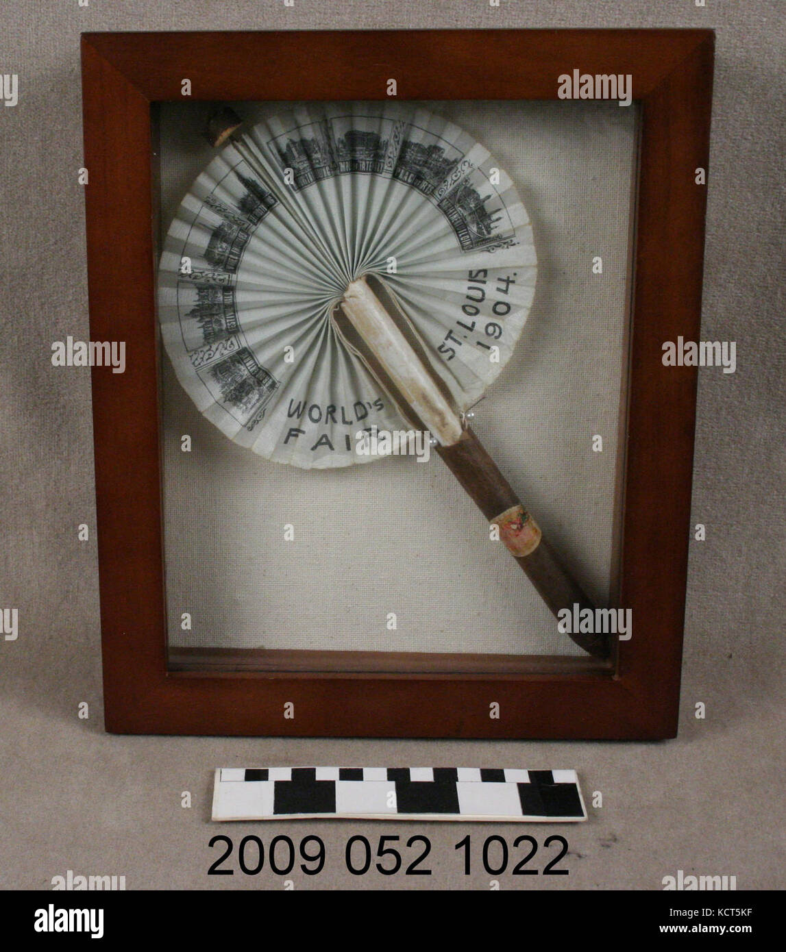 Fabric Ventilator mit Zigarre aus der World's Fair 1904 Stockfoto