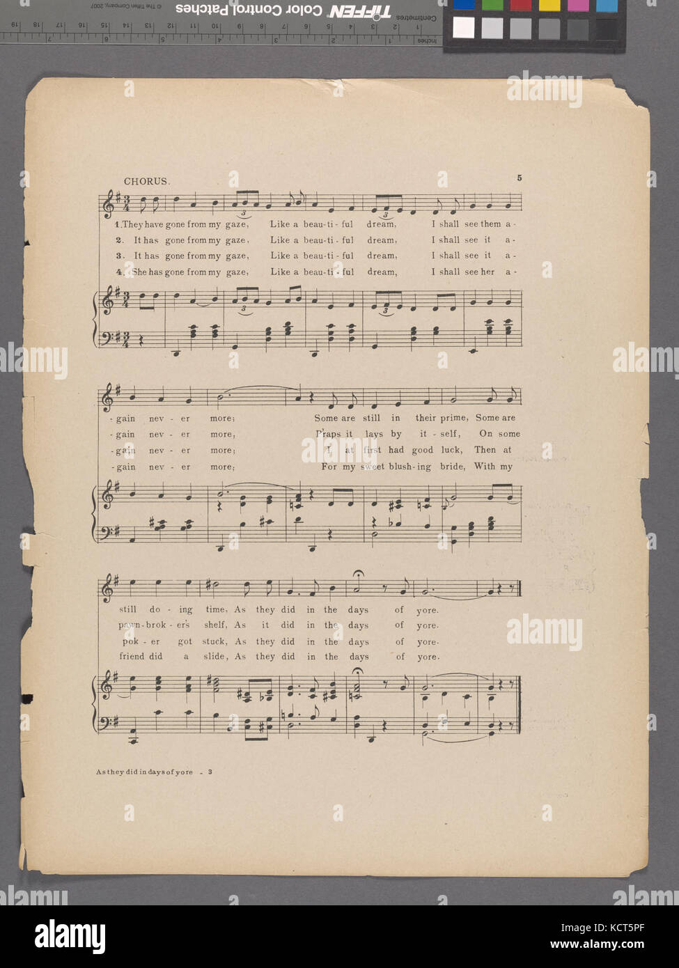 Wie sie in (der) Tagen von yore (NYPL Hades 464014 1704351) Stockfoto