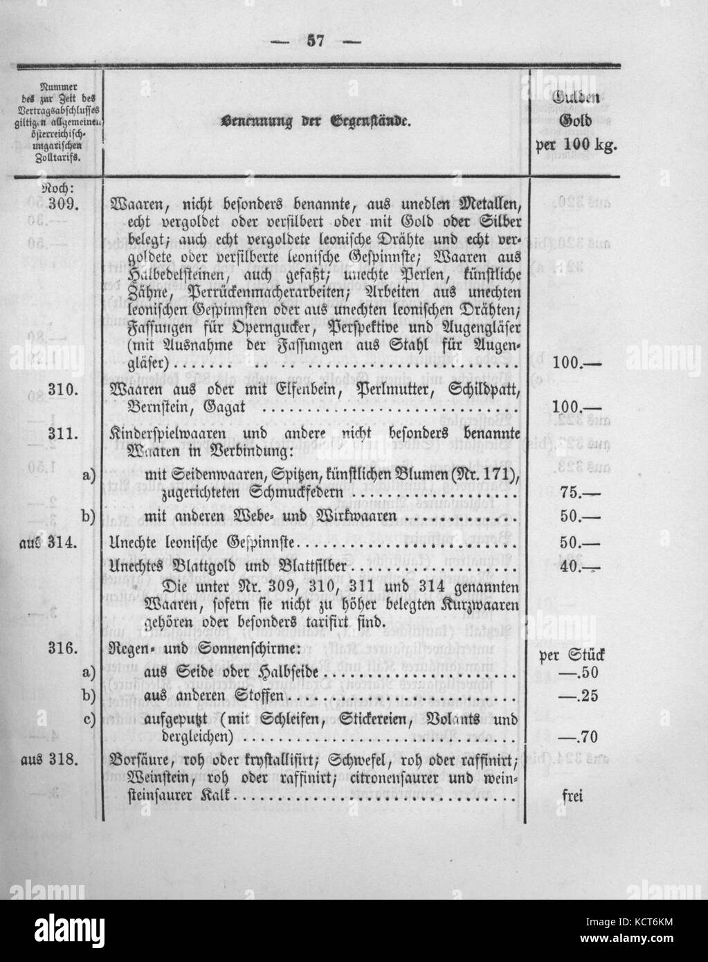 Deutsches Reichsgesetzblatt 1892 002 0057 Stockfoto