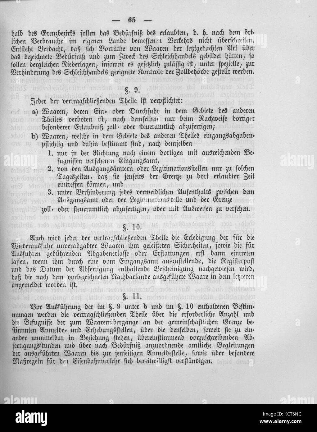 Deutsches Reichsgesetzblatt 1892 002 0065 Stockfoto