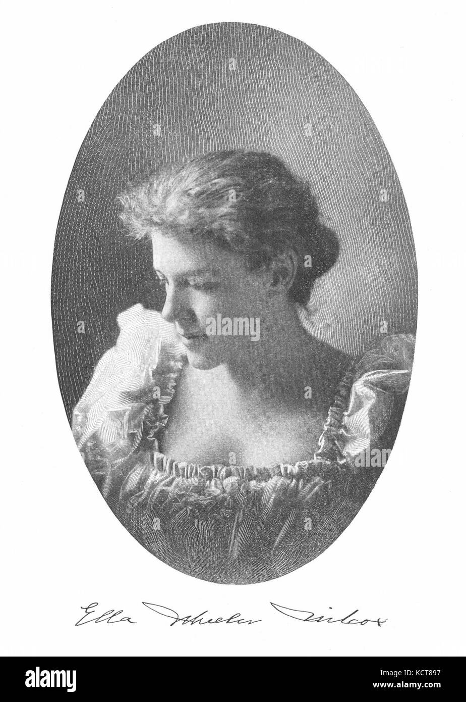 Ella Wheeler Wilcox, Custer, 1896, Frontispiz Stockfoto