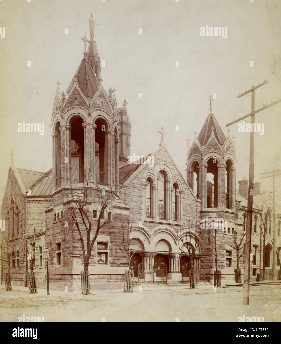 Kirche des Heiligen Herzens Katholische Kirche, südöstlich von Universität und 20 fünfte Straßen Stockfoto