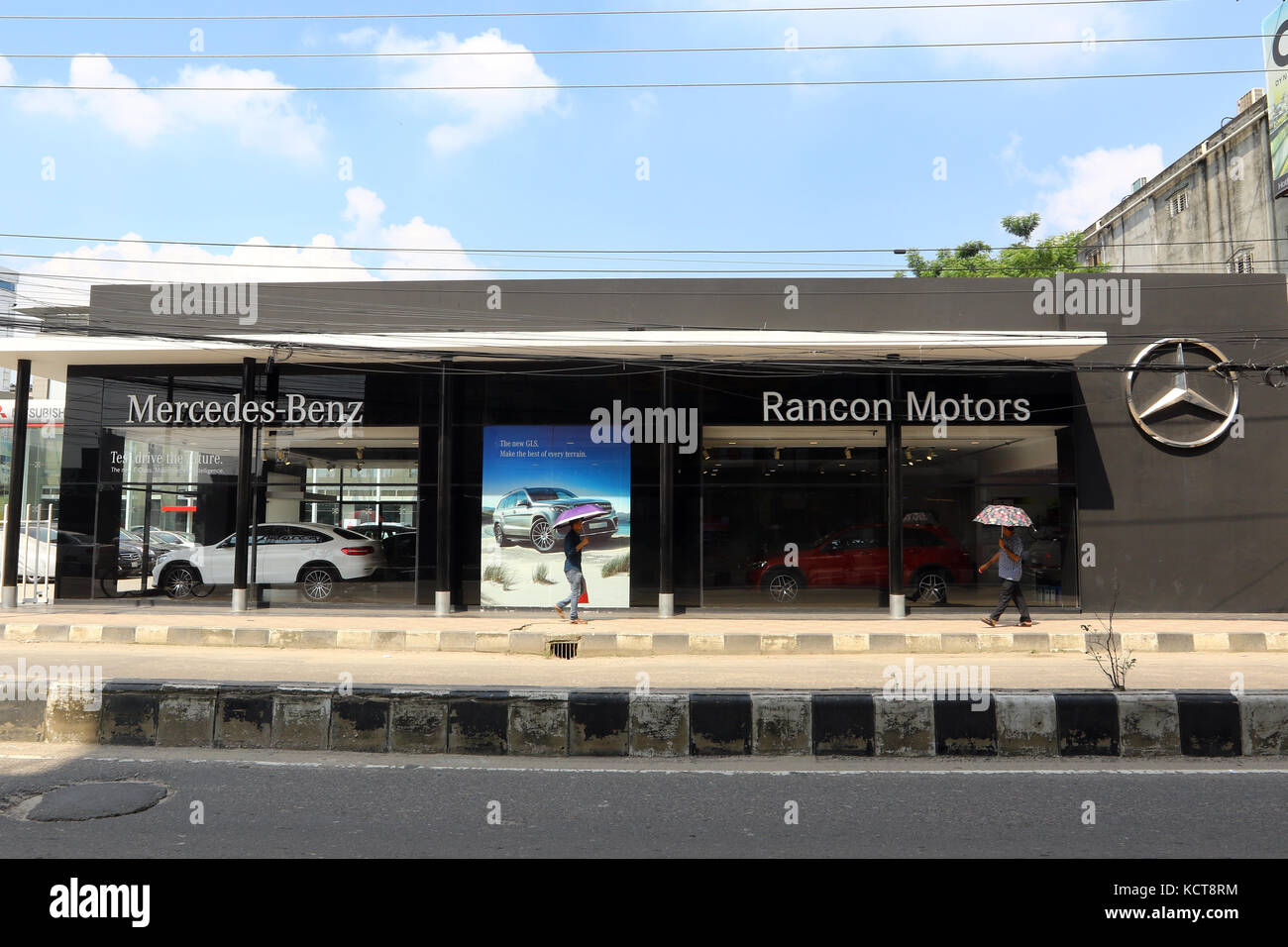 Mercedes-Benz Autohaus, Dhaka Stockfoto