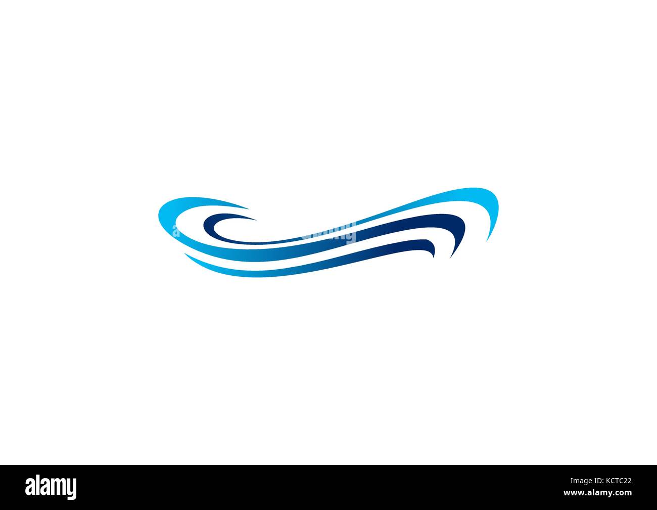 Blaue Welle Logo, Wellen Wasser blau Logo Symbol, Wellen Meer Symbol Vektor-Design Stock Vektor
