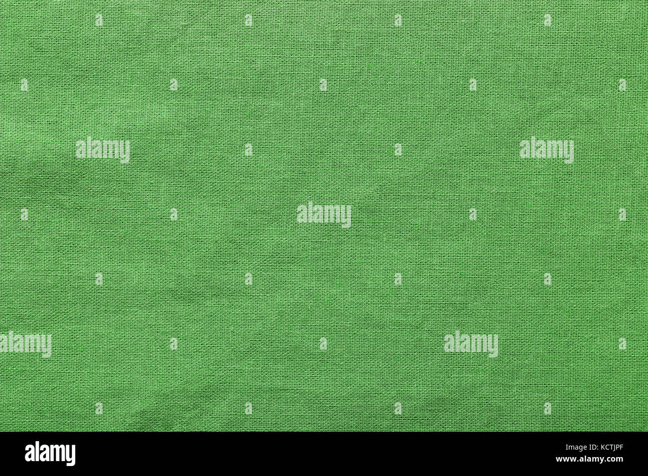 Grüne Leinwand Hintergrund und Textur, die Textur des Sackleinen, Nahaufnahme Stockfoto