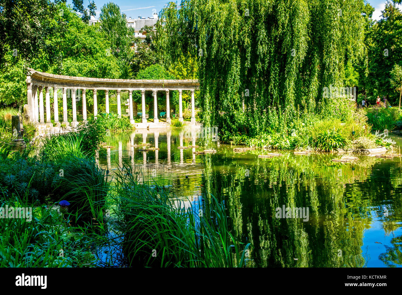 Parc Monceau in Paris, Frankreich Stockfoto