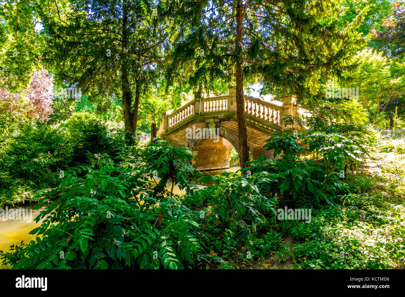 Parc Monceau in Paris, Frankreich Stockfoto