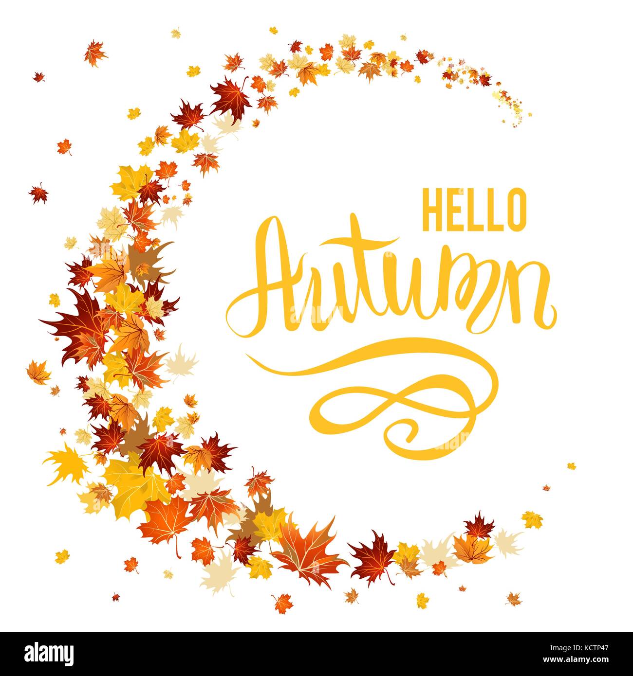 schöne Herbstblätter Stock Vektor