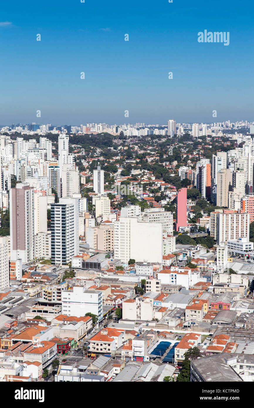 Luftaufnahme der Stadt São Paulo - Brasilien. Stockfoto