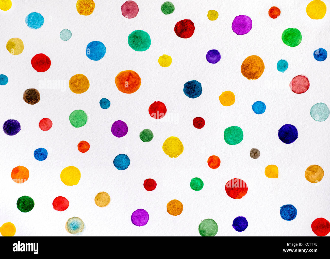 Kreise. Aquarell Hand zeichnen. close-up Stockfotografie - Alamy