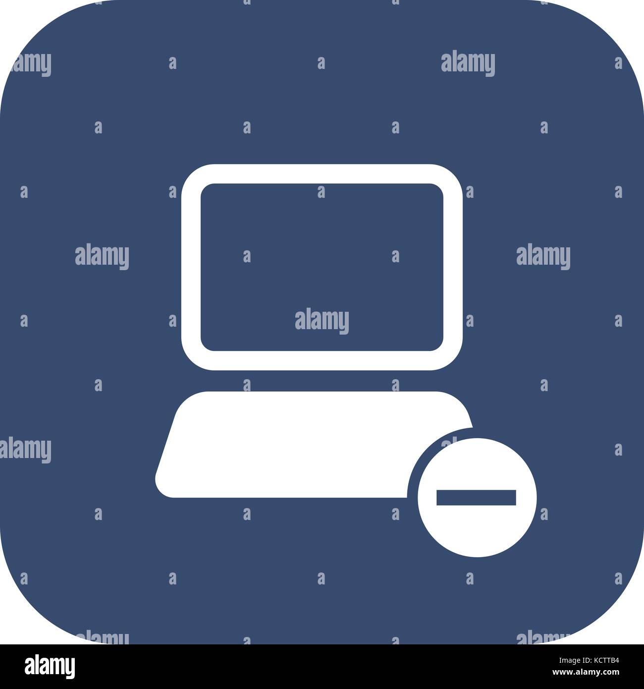 Icon Computer entfernen Stock Vektor