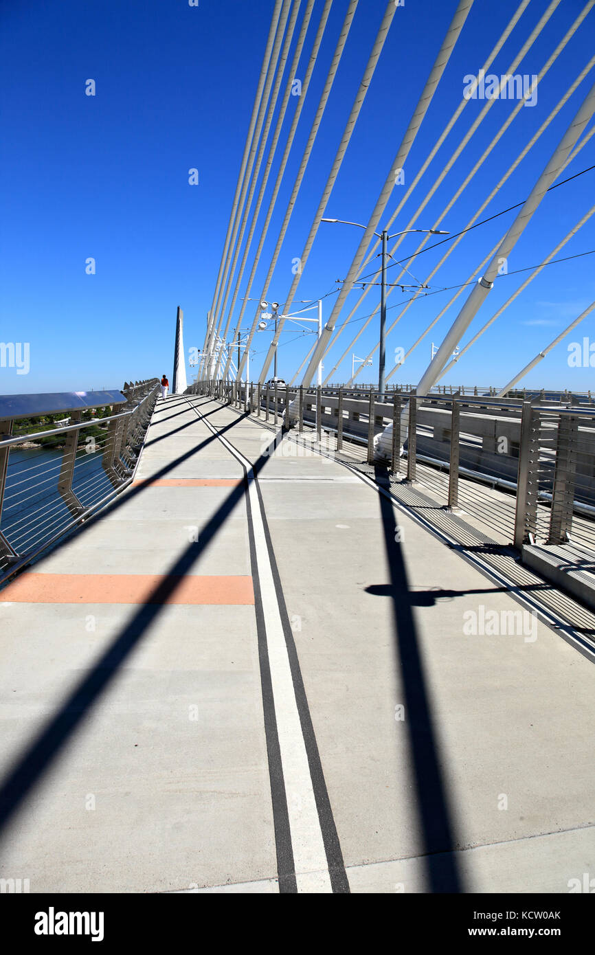 Tilikum Brücke, Portland (Oregon) Stockfoto