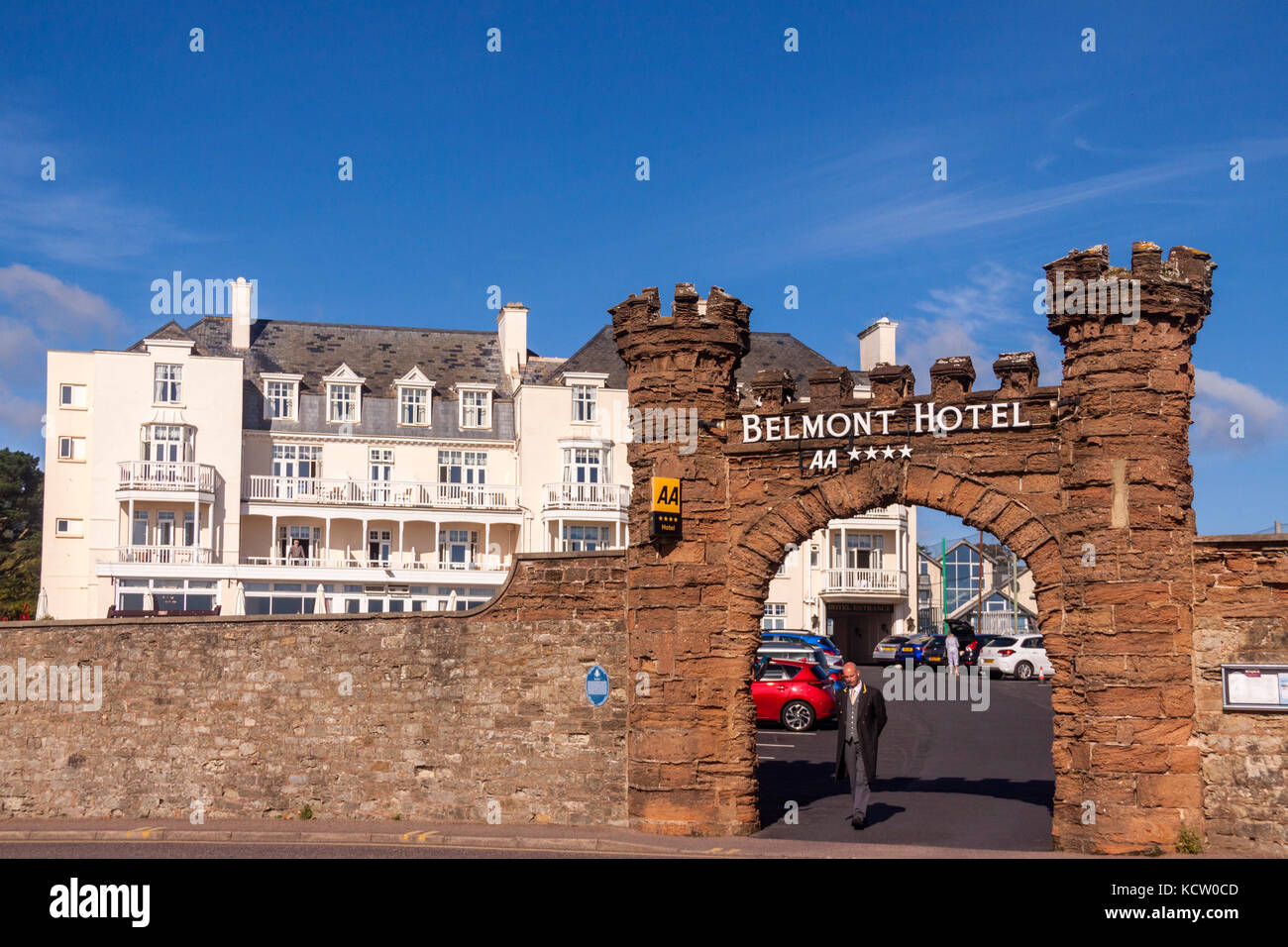 Die Belmont Hotel in Sidmouth Küste, einer der Brend Group Hotels. Stockfoto