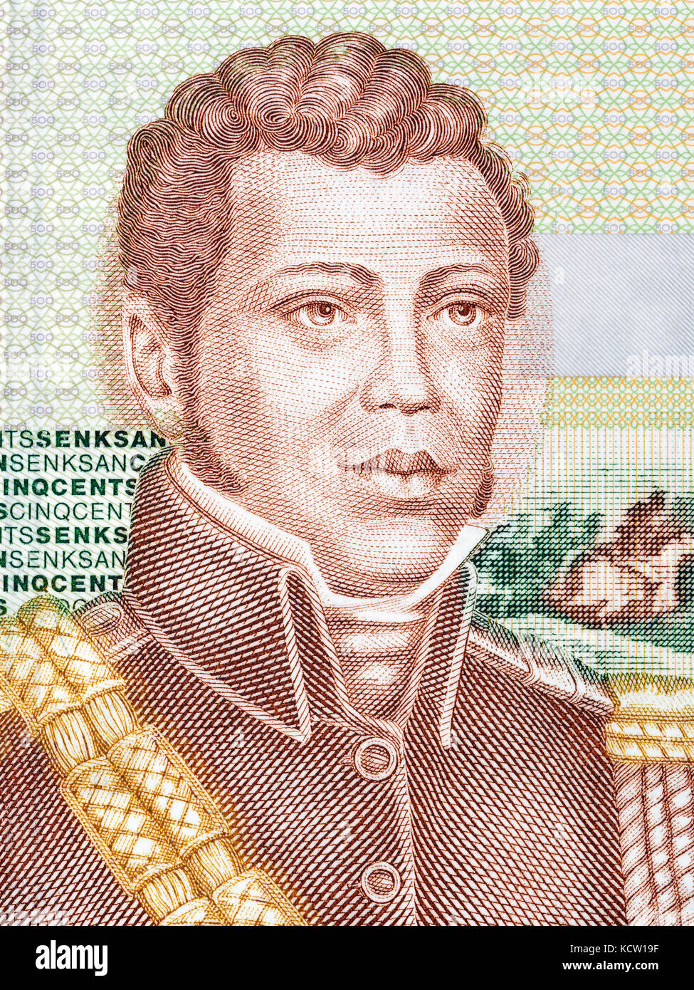 Alexandre petion Portrait von haitianischen Geld Stockfoto