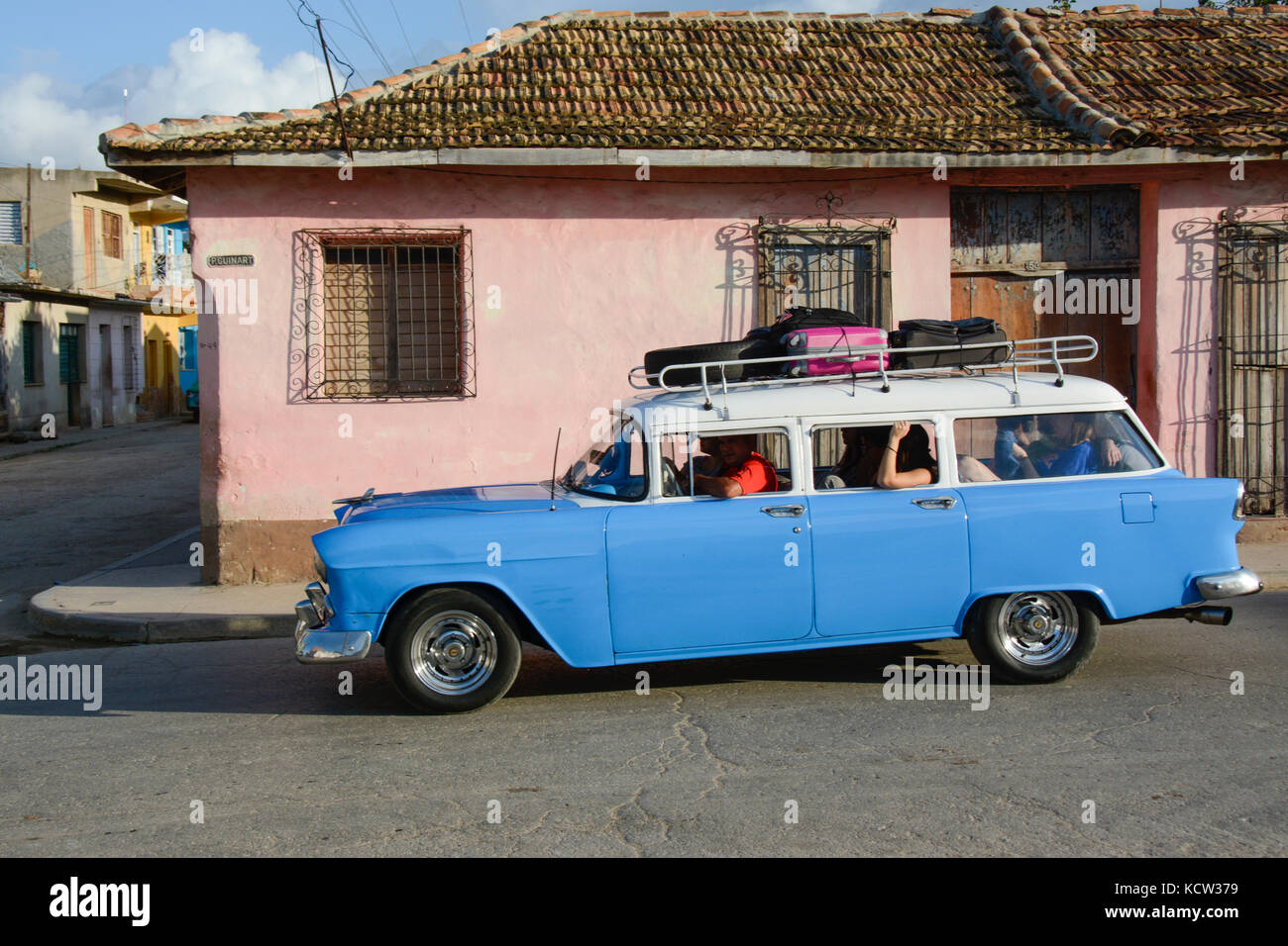 Klassische amerikanische Station Wagon, Trinidad, Kuba Stockfoto