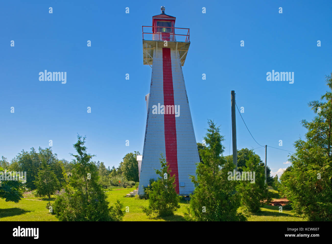 Licht Station, untere Montague, Prince Edward Island, Kanada Stockfoto