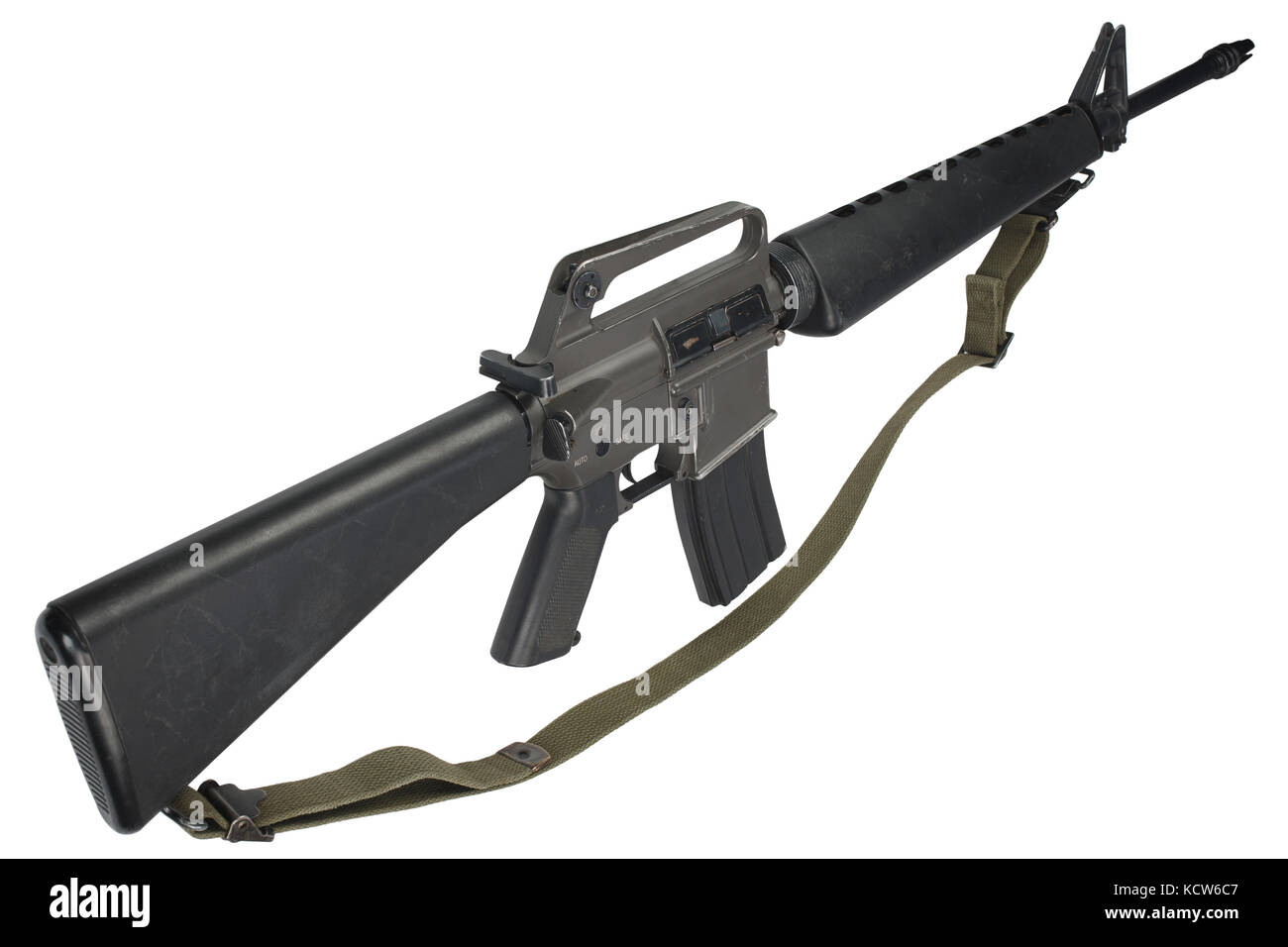 M16-Gewehr mit Vietnam Krieg Stockfoto