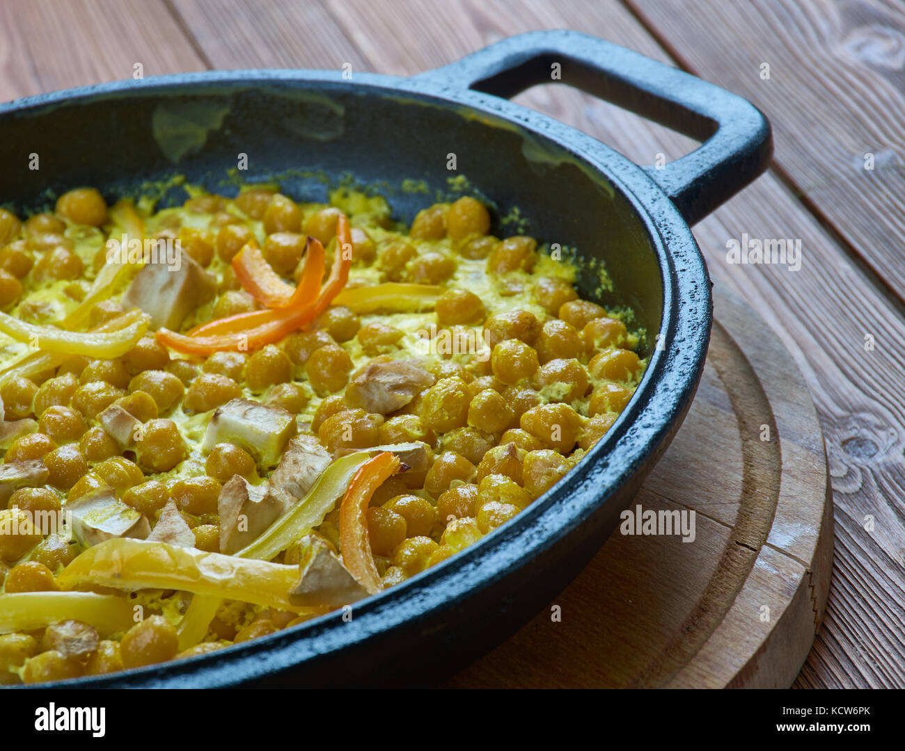 Coconut kichererbse Tikka Masala - Indische Lebensmittel Stockfoto