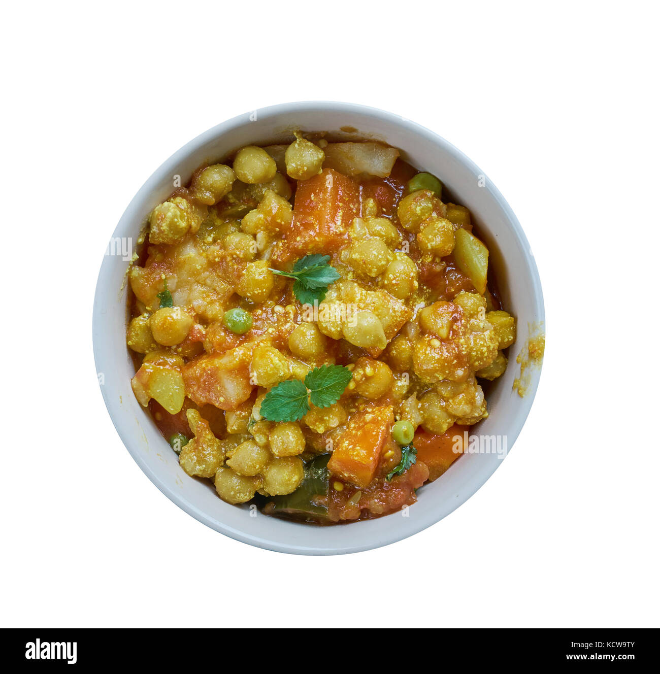 Pflanzliche tarkari - würzig Gemüse Curry, die in Bangladesh, Indien, Pakistan und Nepal beliebt ist. Stockfoto